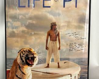 Lot 6: Lot of Two Theatrical Posters Including Life of Pi (2012) Signed by Film's Editor & The Jungle Book (2016)