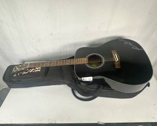 Lot 424: Yamaha F335 Acoustic Guitar Black w/ Soft Case