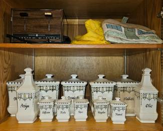 Art Deco Porcelain Canister set