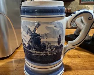 Agro Delfts Blauw Hand Painted Beer Stein