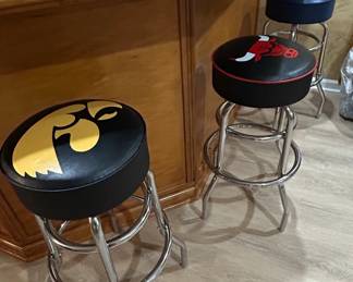 Collection of Four Collegiate and Professional Sports Logo Bar Stools second image