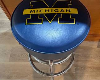 University of Michigan Logo Bar Stool