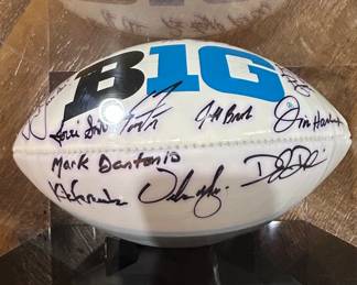 Big Ten Conference Autographed Wilson GST Football fourth image
