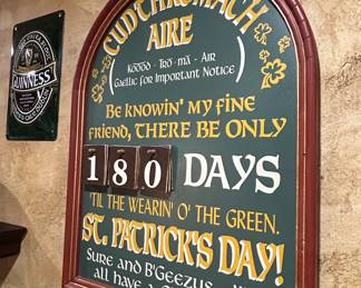 Guinness St. Patricks Day Countdown Sign