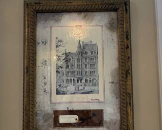 Collection of Decorative Picture Frames and Bombay Company Architectural Prints sixth image