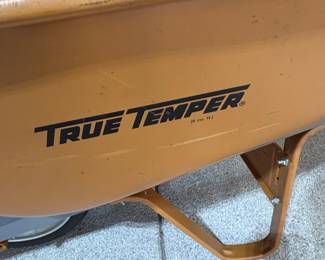 True Temper Cubic Foot Poly Wheelbarrow second image
