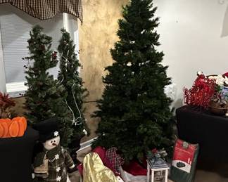 Artificial Christmas Tree Collection with Holiday Decor