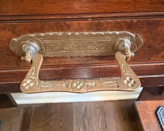 Victorian Eastlake Walnut Hall Tree with Marble Top third image