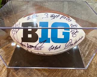 Big Ten Conference Autographed Wilson GST Football