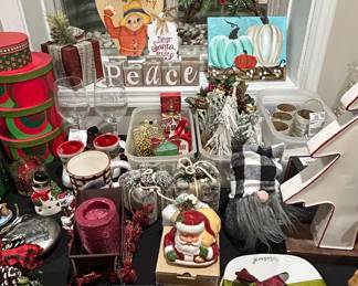 Assorted Christmas Decor and Ornament Collection third image