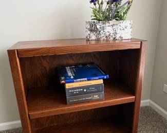 MidCentury Modern Oak TwoShelf Bookcase