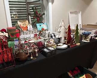 Assorted Christmas Decor and Ornament Collection
