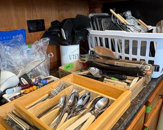 Assorted Kitchen Utensils and Flatware Collection fifth image
