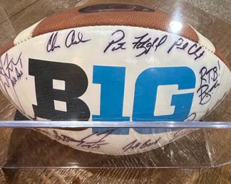 Big Ten Conference Autographed Wilson GST Football third image