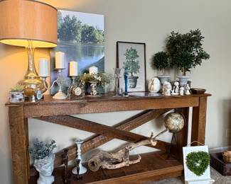 Rustic XBase Console Table