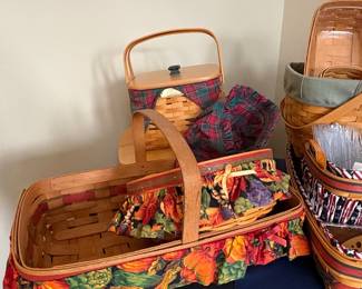 Collection of Longaberger Baskets and Accessories second image