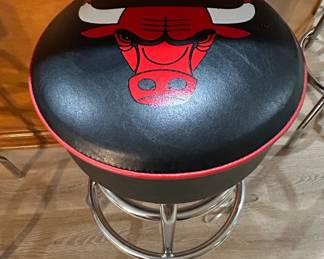 Chicago Bulls Logo Bar Stool