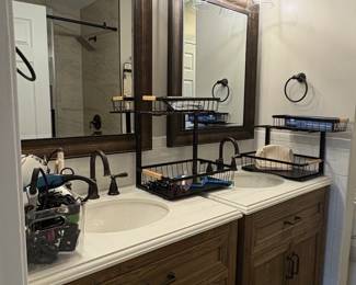 TwoTier Bathroom Countertop Organizer Set