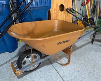 True Temper Cubic Foot Poly Wheelbarrow