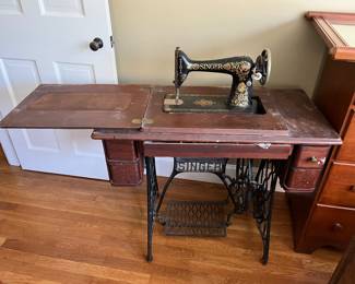 Singer sewing machine and tons of craft supplies