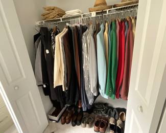 Closet full of clothes