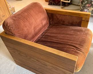 MCM chair in original corduroy