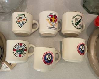 Vtg. boy scout mugs