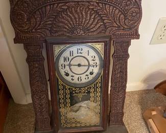 Gingerbread oak clock
