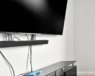 TV, Stand, soundbar