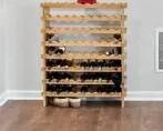 wooden wine rack