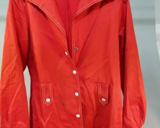 Lot 381 Vintage Patty Woodard of CA red shirt jacket