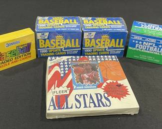 Lot 383h Lot of factory sealed baseball and basketball