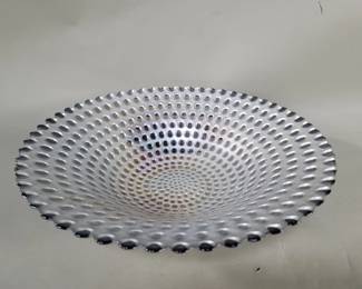 Lot 444 Contemporary hobnail style glass bowl