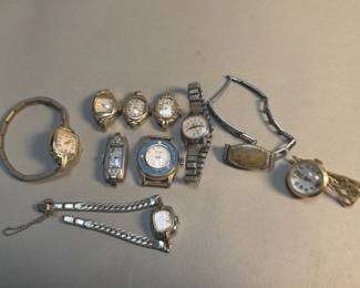 Lot 110 10 vintage womens watches