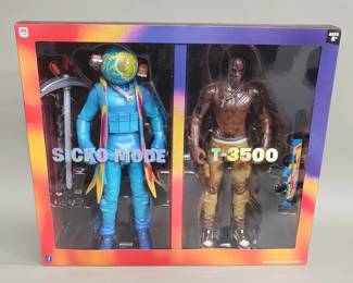 130 Lot 429 Travis Scott Cactus Jack Fortnite boxed action figures