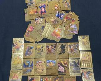 Lot 451h Custommade Pokemon gold foil fan art cards