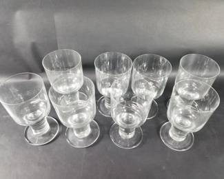 Lot 583 Group of designer style stemware