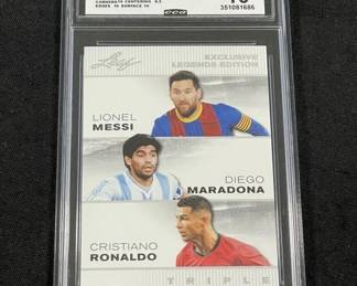 Lot 430h 2025 Leaf Triple Lionel Diego Cristiano