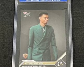 Lot 434h 2023 Topps Now Victor Wembanyama rookie