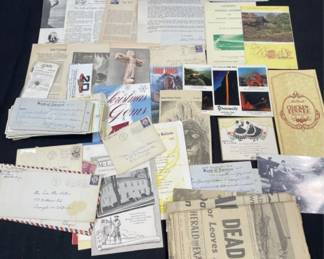 Lot 395h Lot of vintage paper