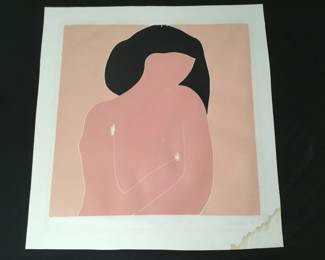 Lot 412h Phillip Sutton British artist 1967 signed print
