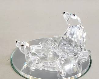 Lot 139 Pair of Swarovski crystal seals