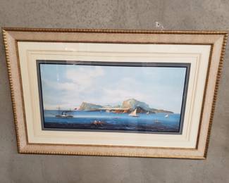 Lot 199 Grand tour view of the bay of Naples print