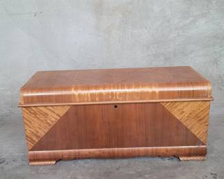 144 Lot 131 Art Deco lane waterfall cedar chest