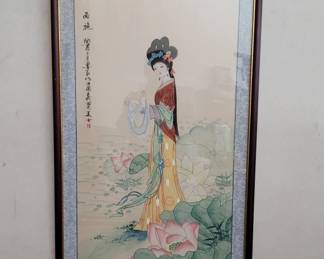 106 Lot 193 Signed Chinese mixedmedia figure painting