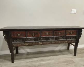 161 Lot 320h Antiquestyle Asian consolealtar table