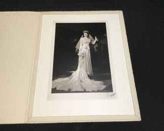 086 Lot 422h Edward Curtis Studio Los Angeles signed bridal photograph