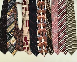 Lot 470 10 vintage mens ties