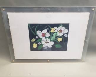 Lot 171 Winifred Pickard signed lithograph Magnolia and poppies