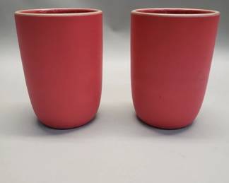 Lot 361 Heath ceramics pair of modern tumblers